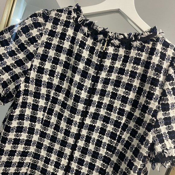 Kate spade tinsel checkered tweed dress size 10 - Picture 4 of 13